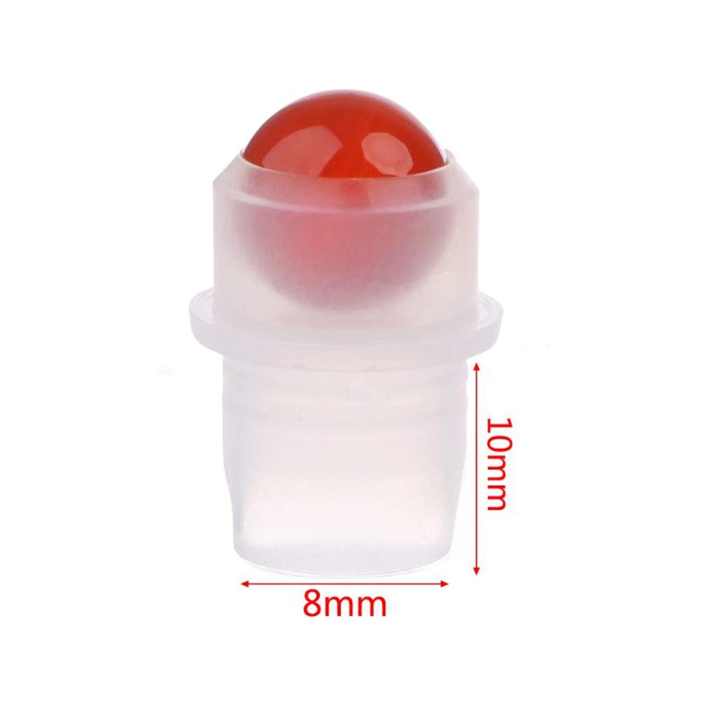 Embout Roll-on Pierre Précieuse pour Flacon 5ml - Jaspe Rouge