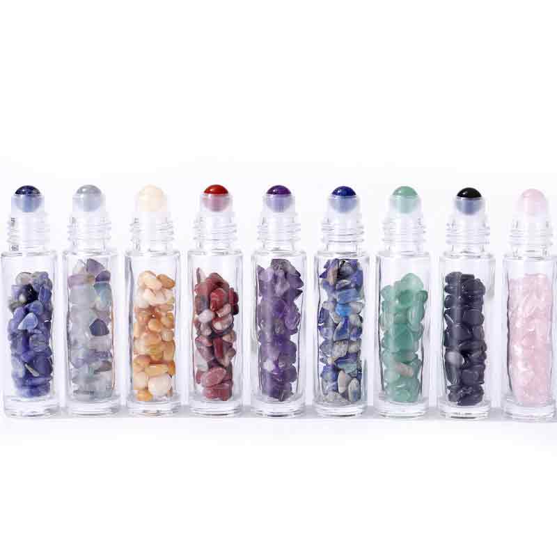 Flacon Roll-on Huile Essentielle & Pierres Précieuses - Sodalite - Bouchon Argenté