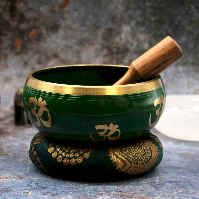 Ensemble de Bols Chantants Arbre de vie - Grand - Vert 14 cm