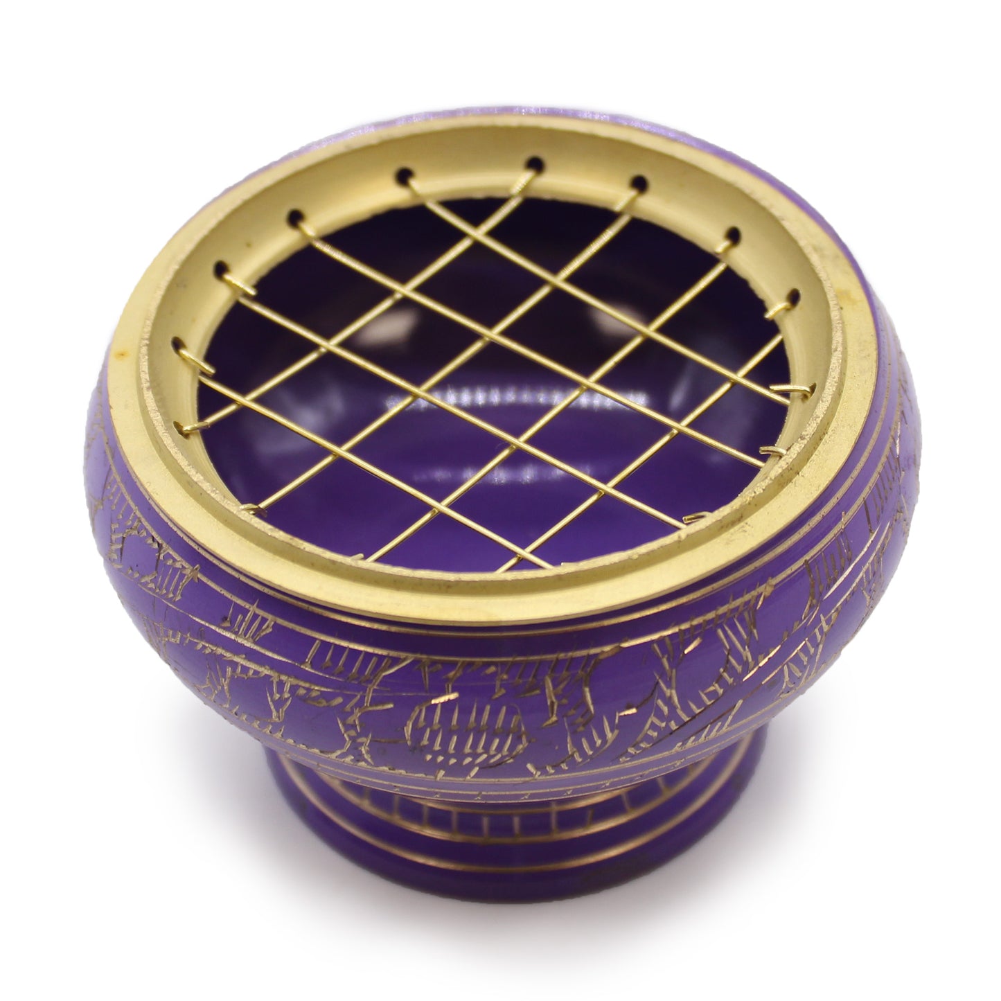 Grand Brûleur d'Encens pour Charbon de Bois - Chakra - Couronne