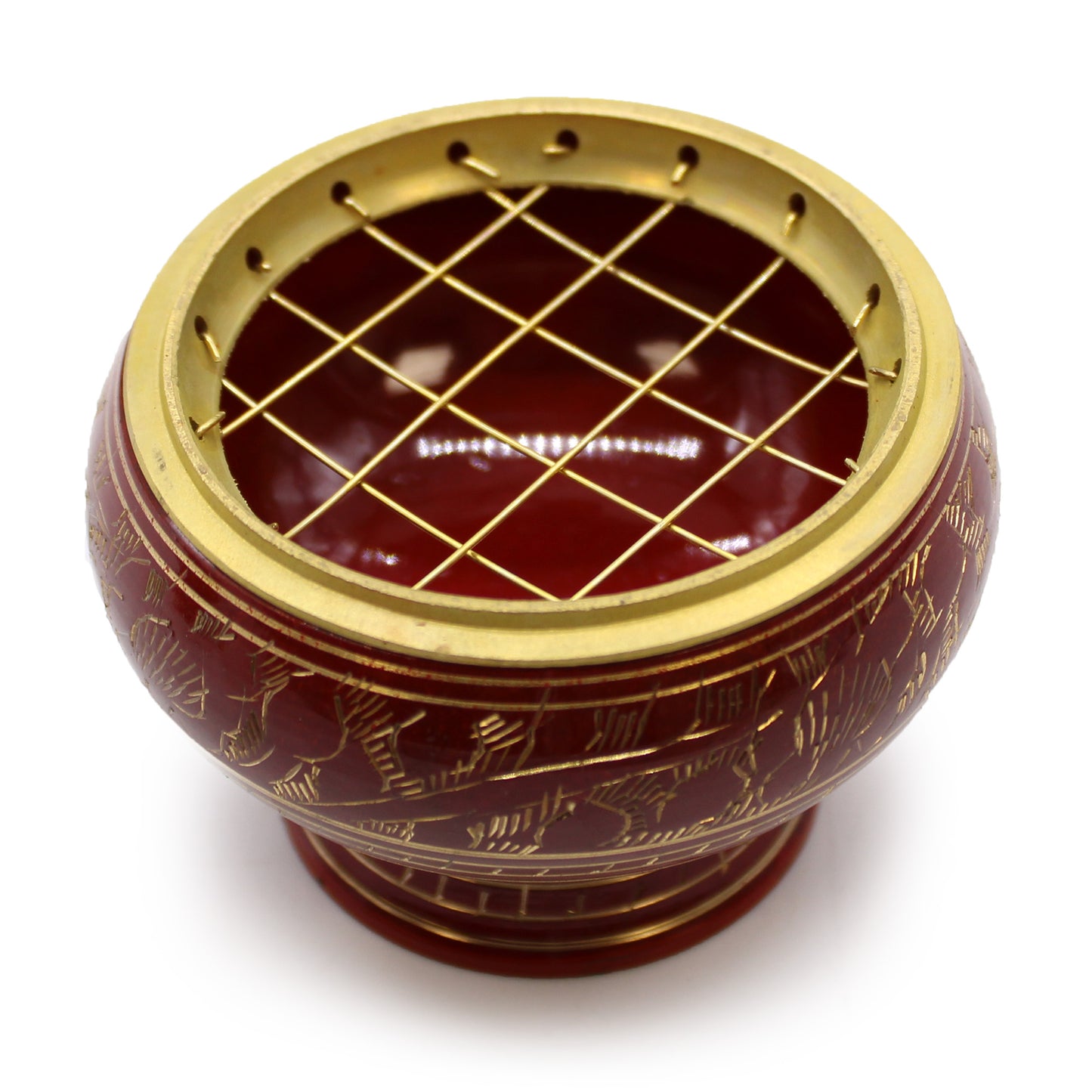 Grand Brûleur d'Encens pour Charbon de Bois - Chakra - Racine
