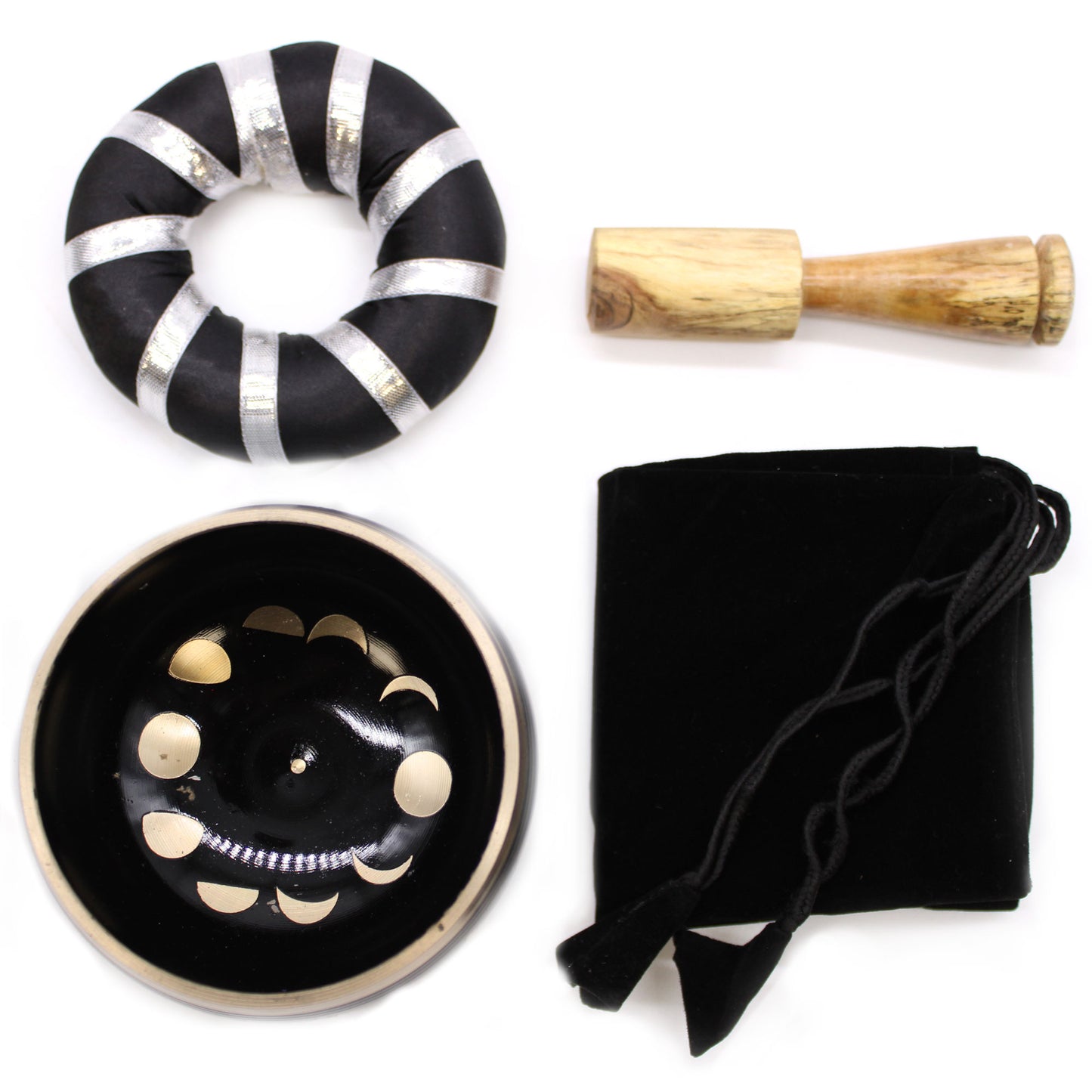 Ensemble Bols Chantants Phase de Lune - Noir 10.7cm