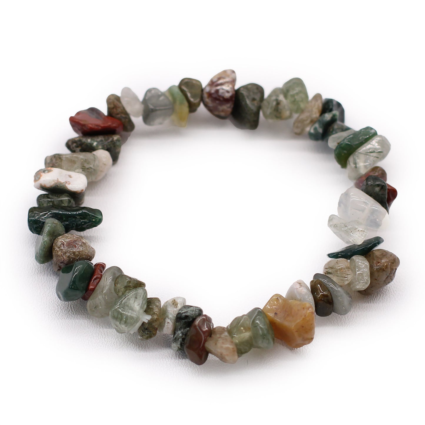Bracelet en Éclat de Pierre - Agate Mousse