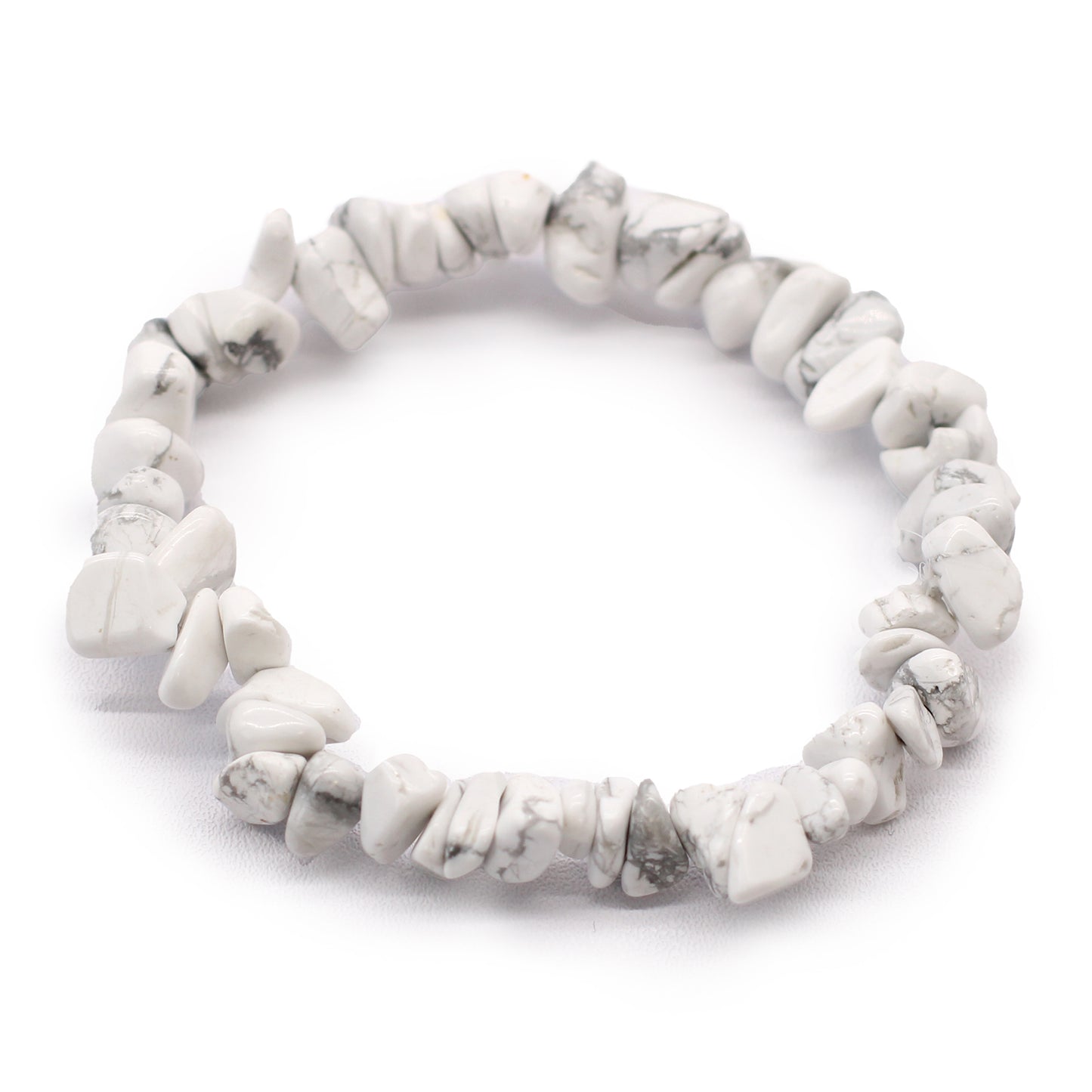 Bracelet en Éclat de Pierre - Jaspe Blanc