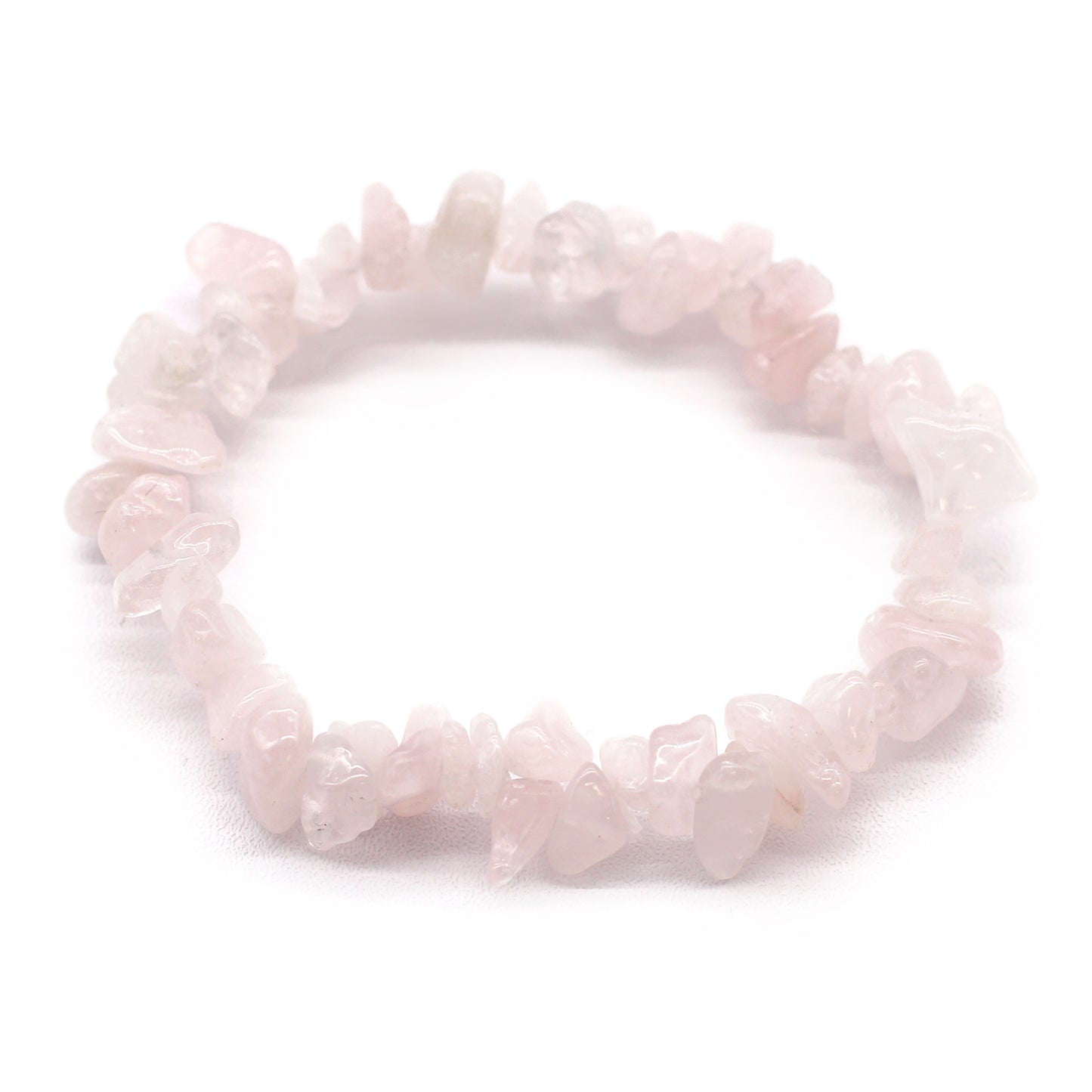 Bracelet en Éclat de Pierre - Quartz Rose