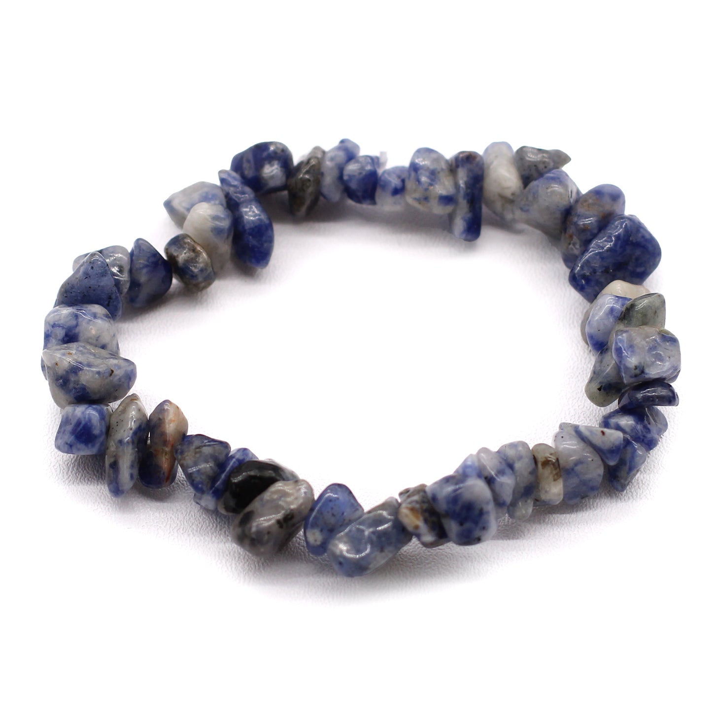 Bracelet en Éclat de Pierre - Sodalite