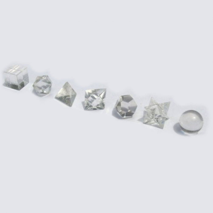 Ensemble Géométrique en Cristal (7 pièces)