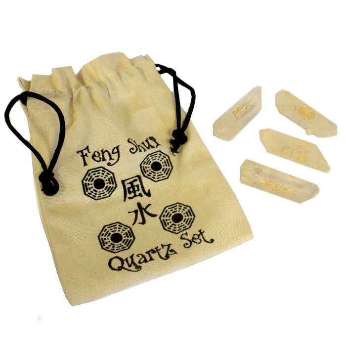 Ensemble de Pierres Fengshui Quatra - Quartz naturel