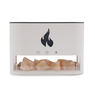Diffuseur d'Arômes Blaze - Chambre à Sel de l'Himalaya - USB-C - Effet flamme (sel inclus)