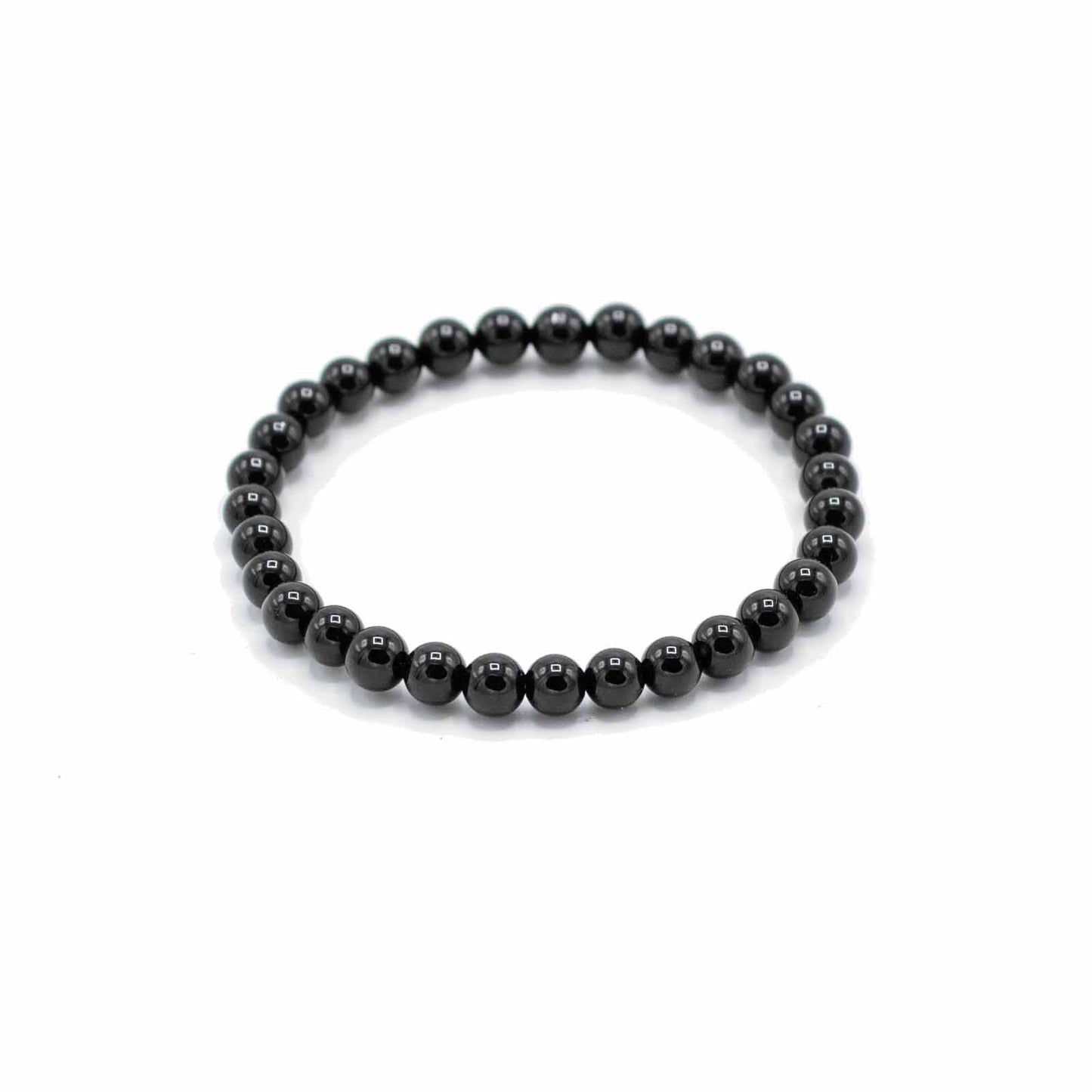 Bracelet de Manifestation en Pierres Précieuses- Agate Noire – Protection