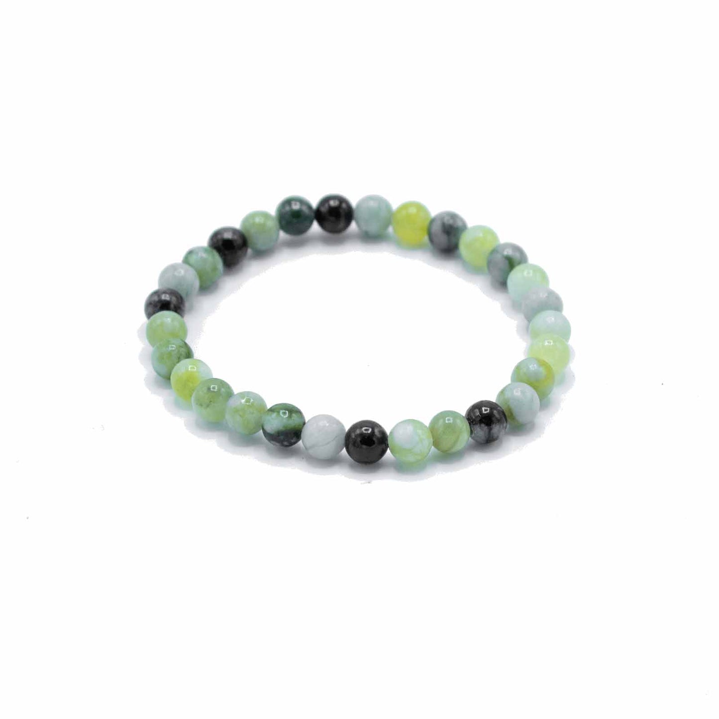 Bracelet de Manifestation en Pierres Précieuses - Jade Olive - Guérison