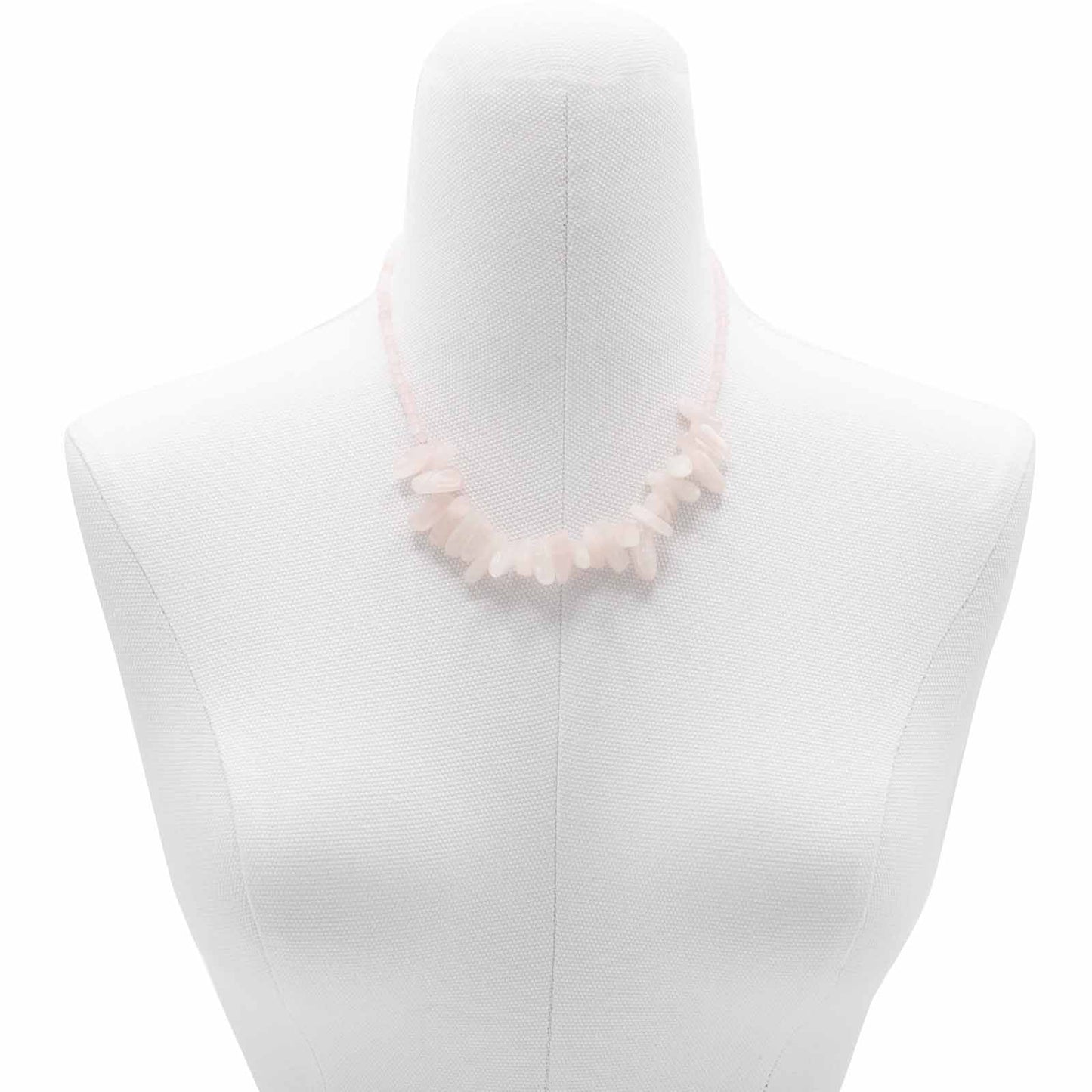 Collier de Pierres Précieuses - Quartz Rose