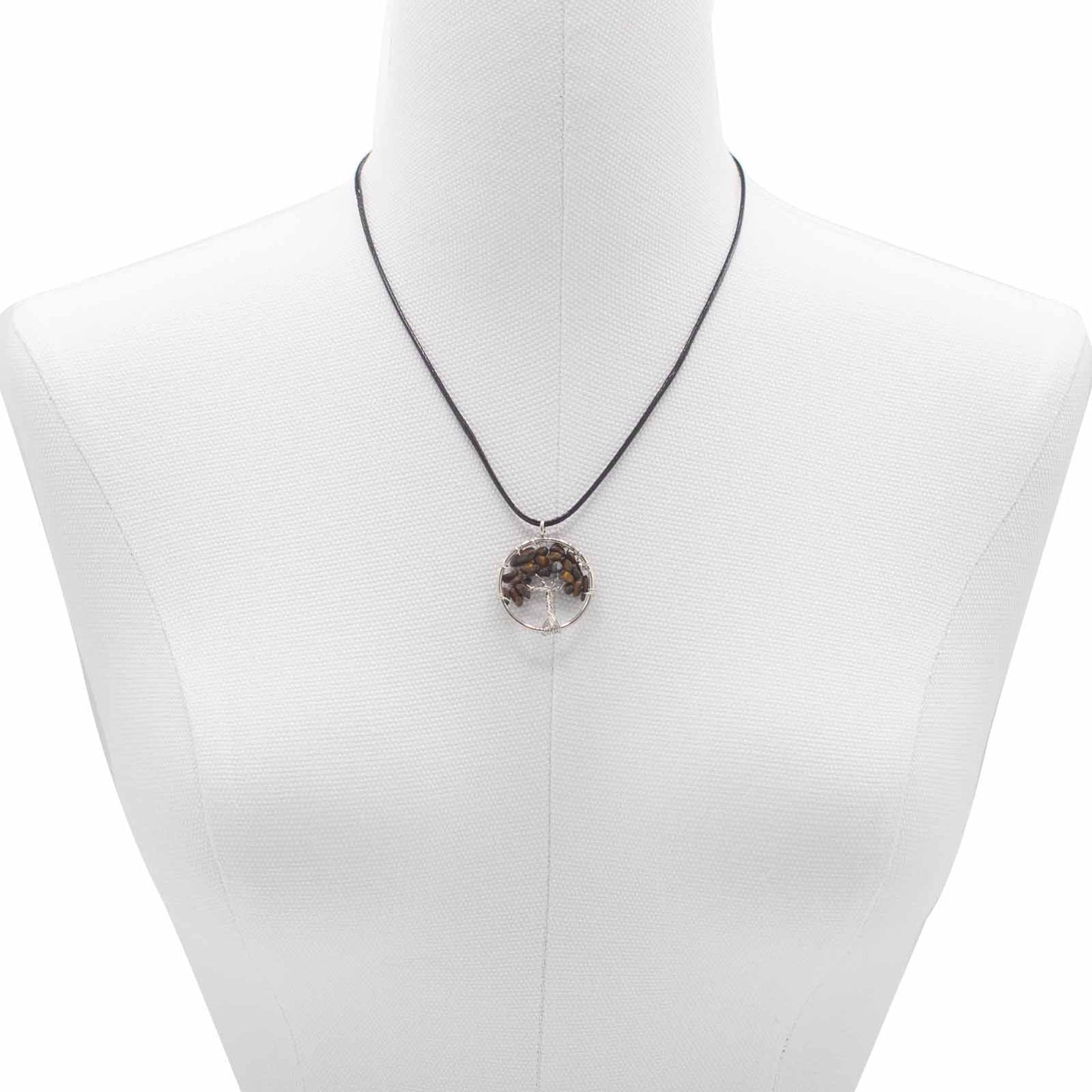 Pendentif Arbre de Vie - Œil de Tigre