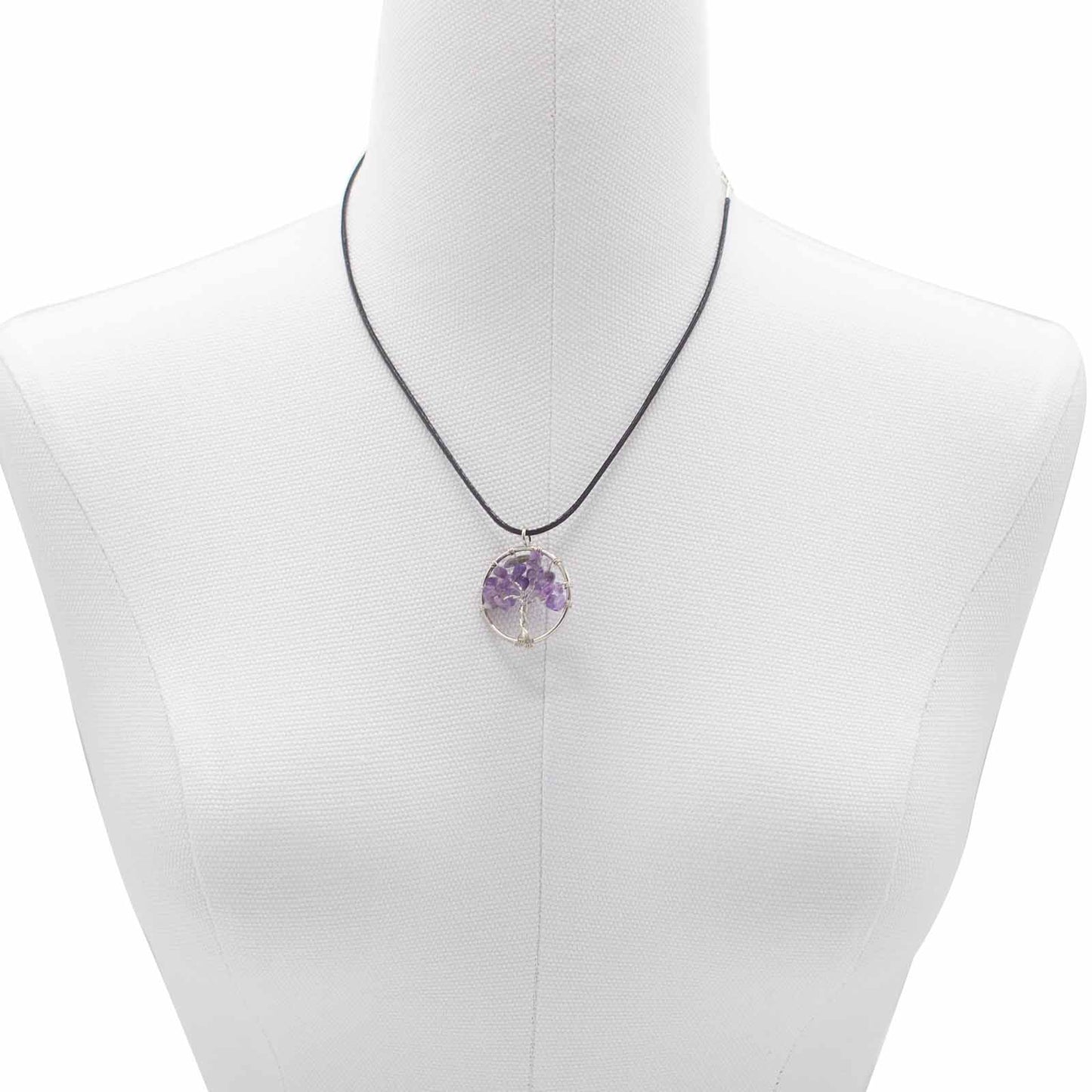 Pendentif Arbre de Vie - Amethyste