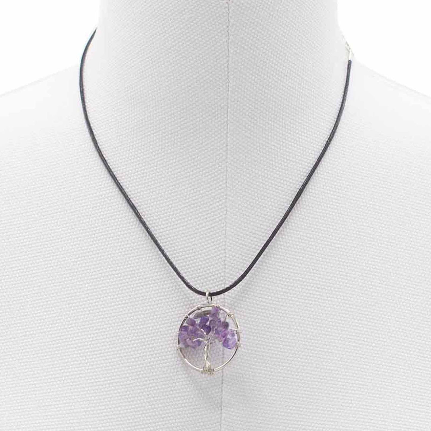 Pendentif Arbre de Vie - Amethyste