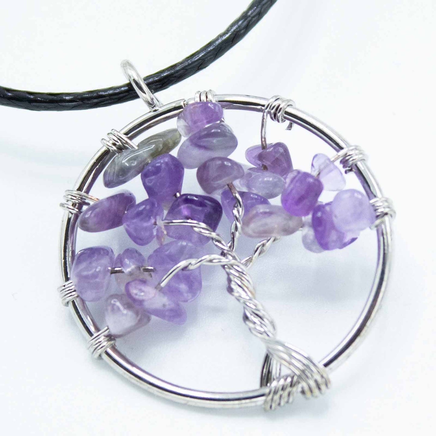 Pendentif Arbre de Vie - Amethyste