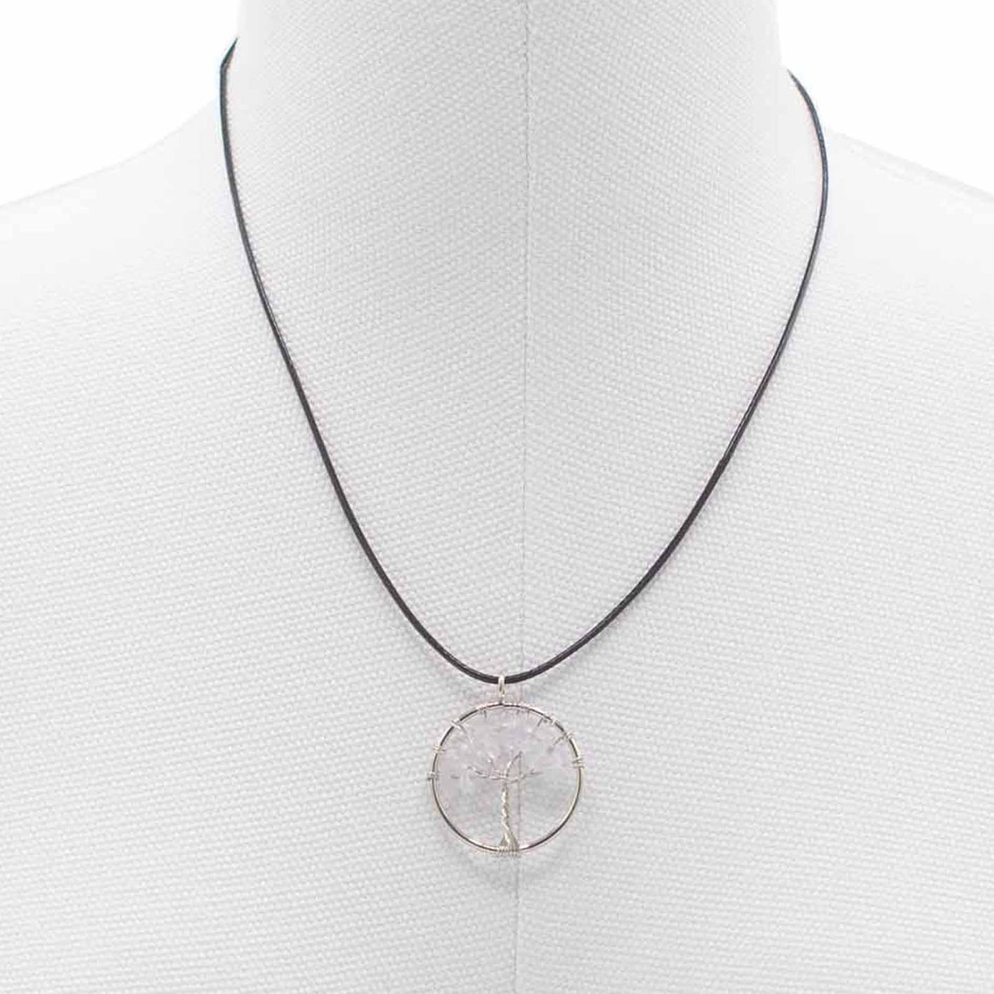 Pendentif Arbre de Vie - Cristal de Roche