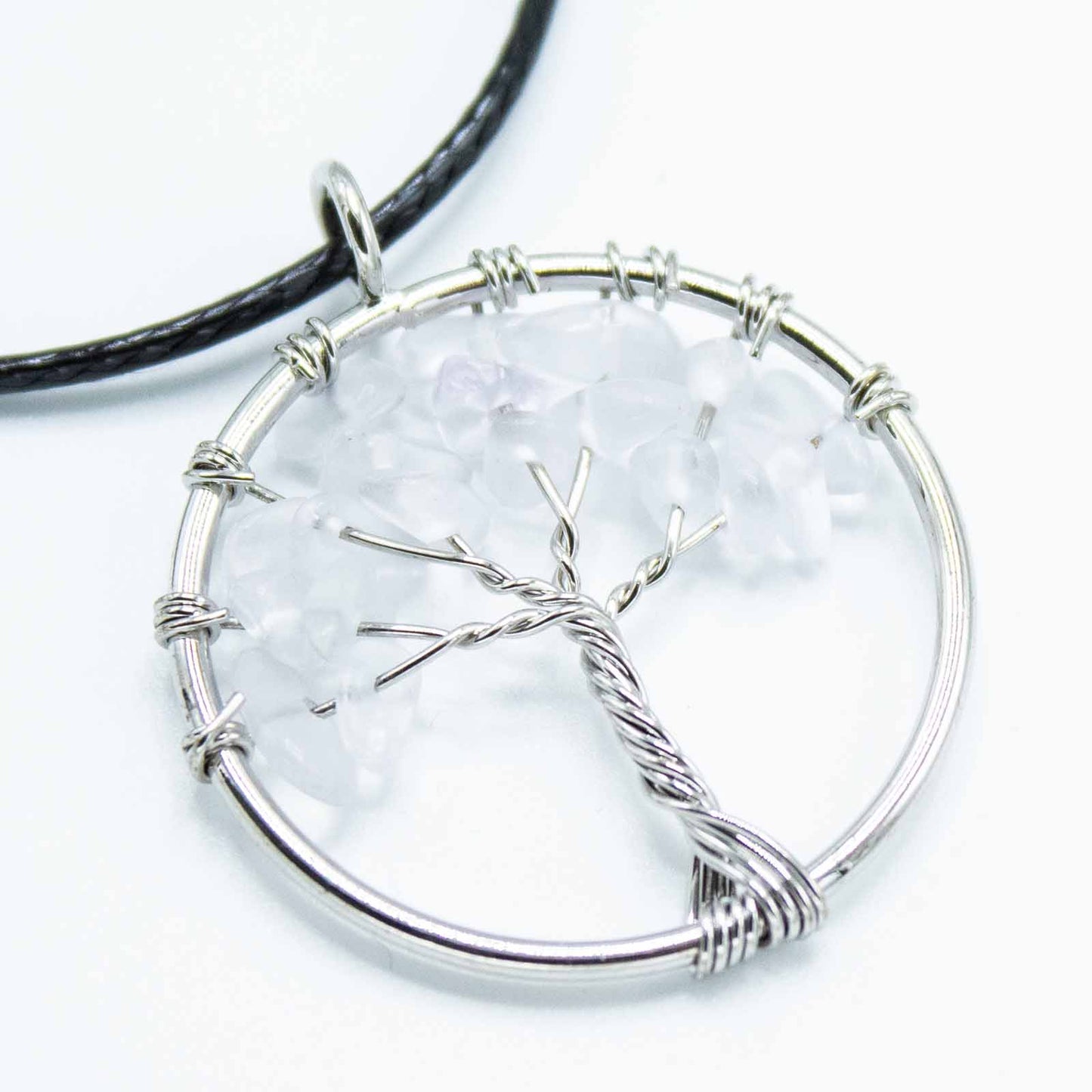 Pendentif Arbre de Vie - Cristal de Roche