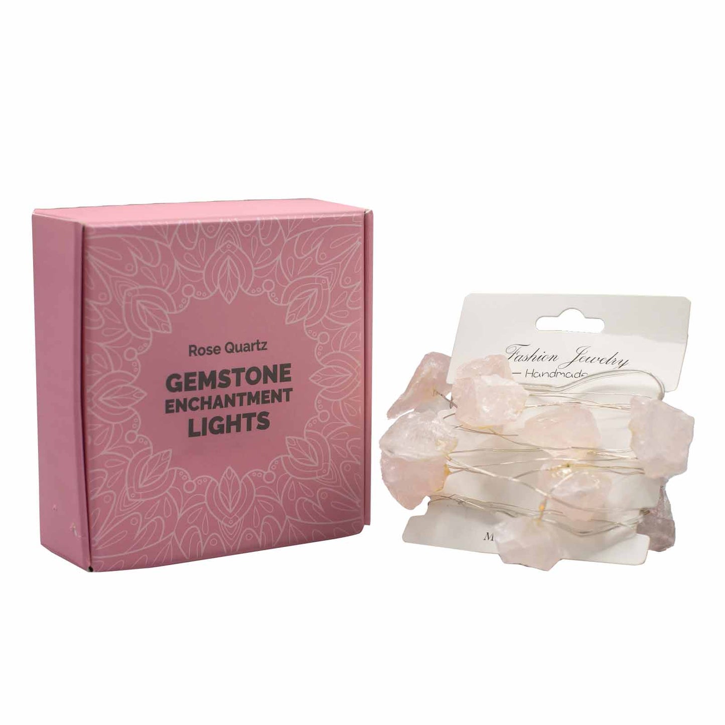 Lumières d'Enchantement en Pierres Précieuses - Quartz Rose