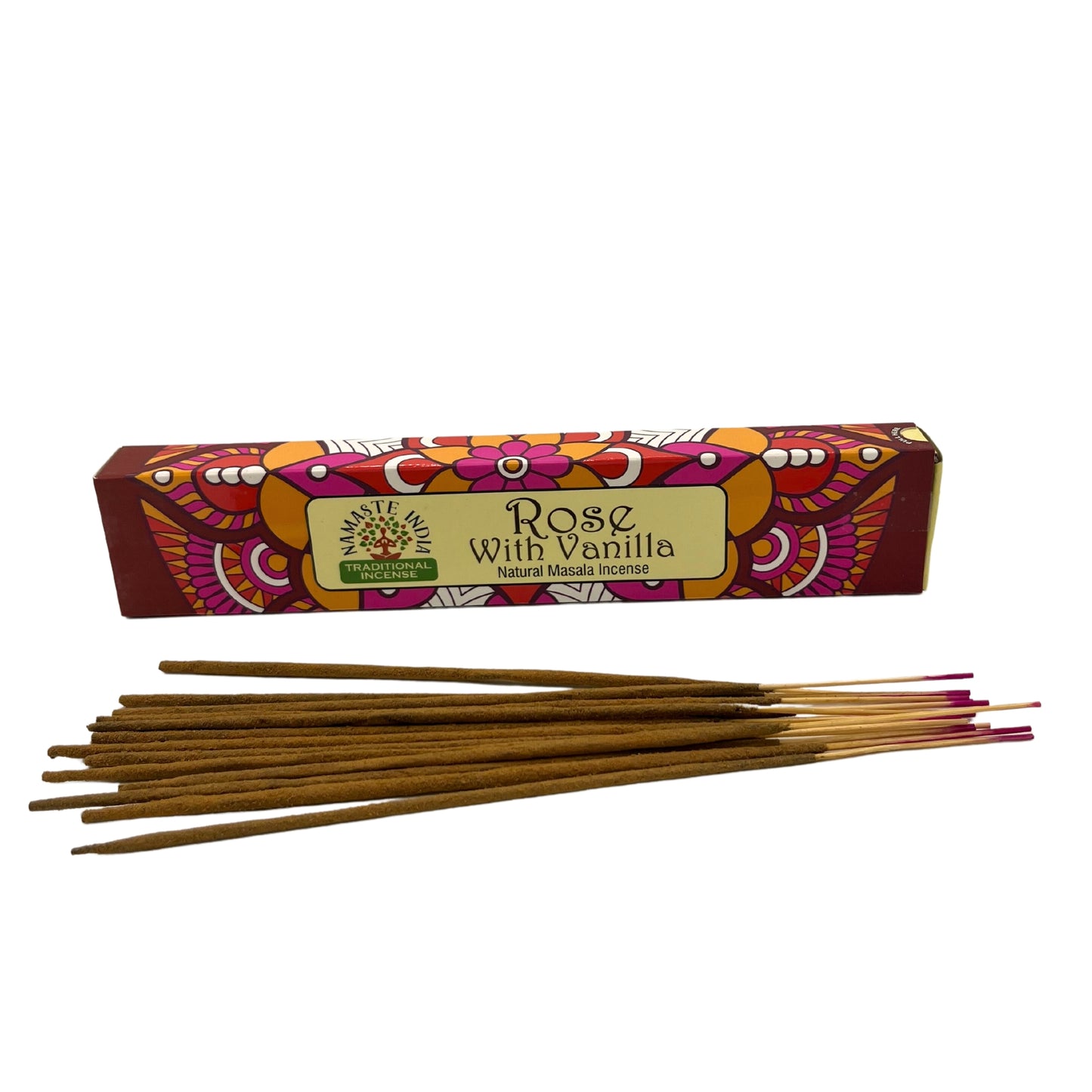 Encens Masala Namaste Mandala - Rose et Vanille