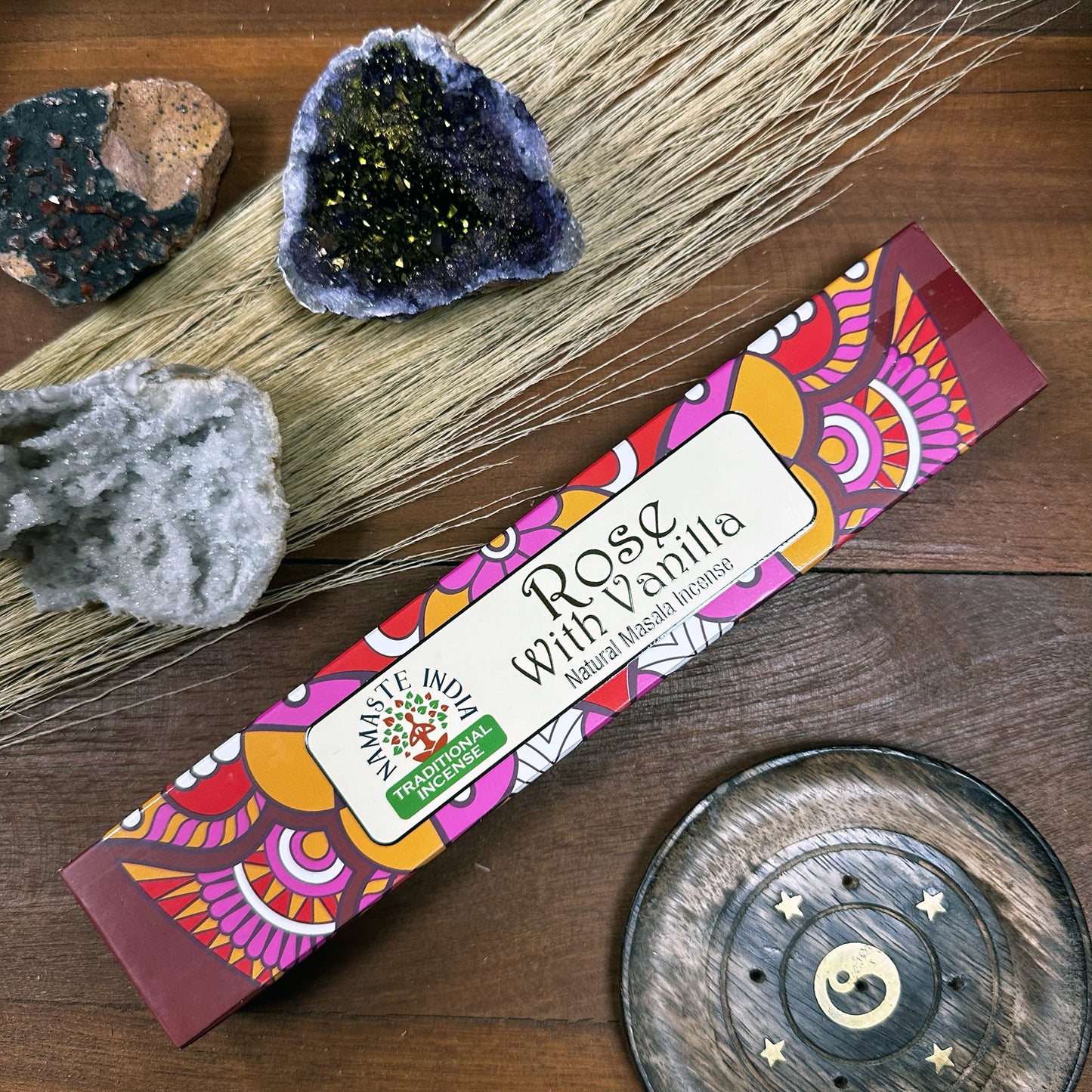 Encens Masala Namaste Mandala - Rose et Vanille