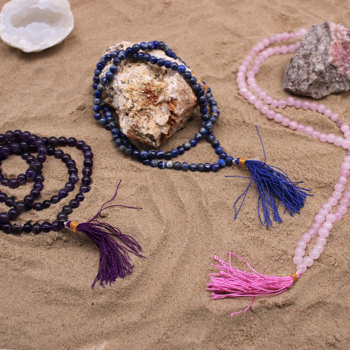 Mala 108 Perles - Quartz Rose