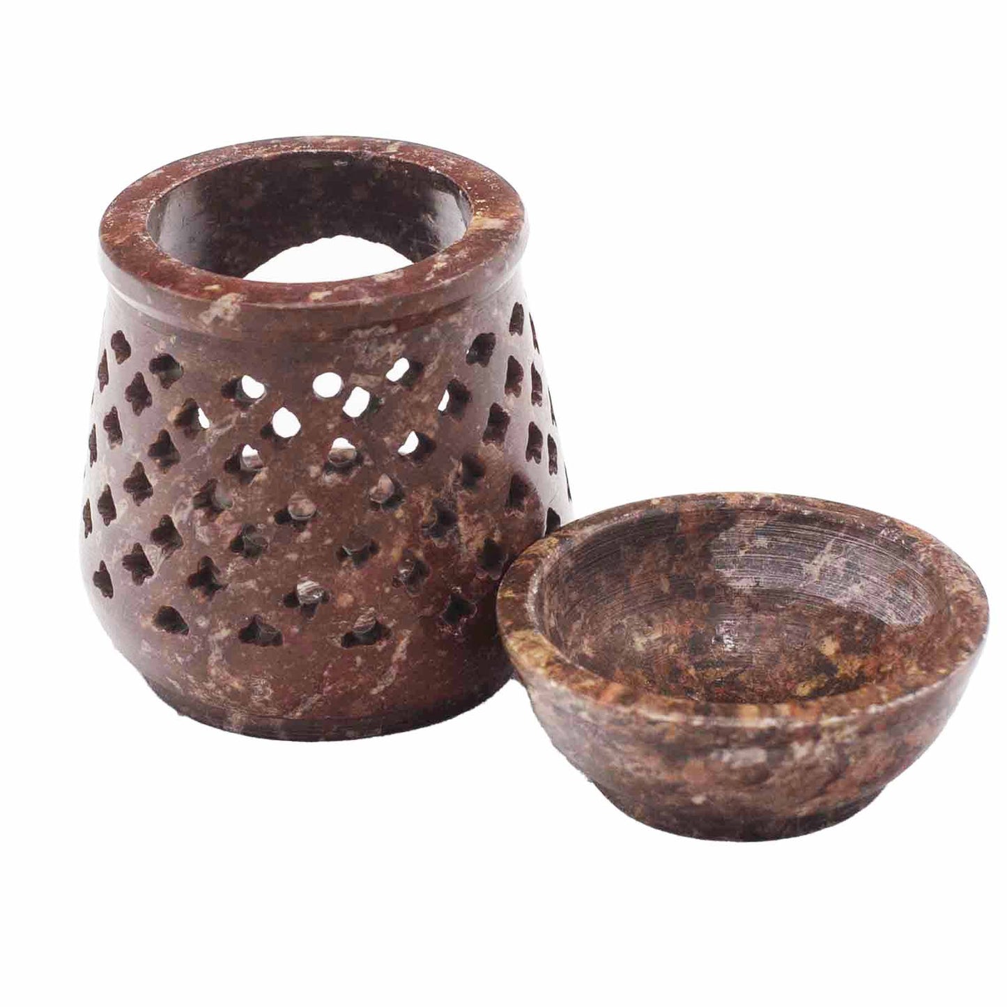 Petit Brûleur à Huile en Pierre Ollaire 8cm - Classique