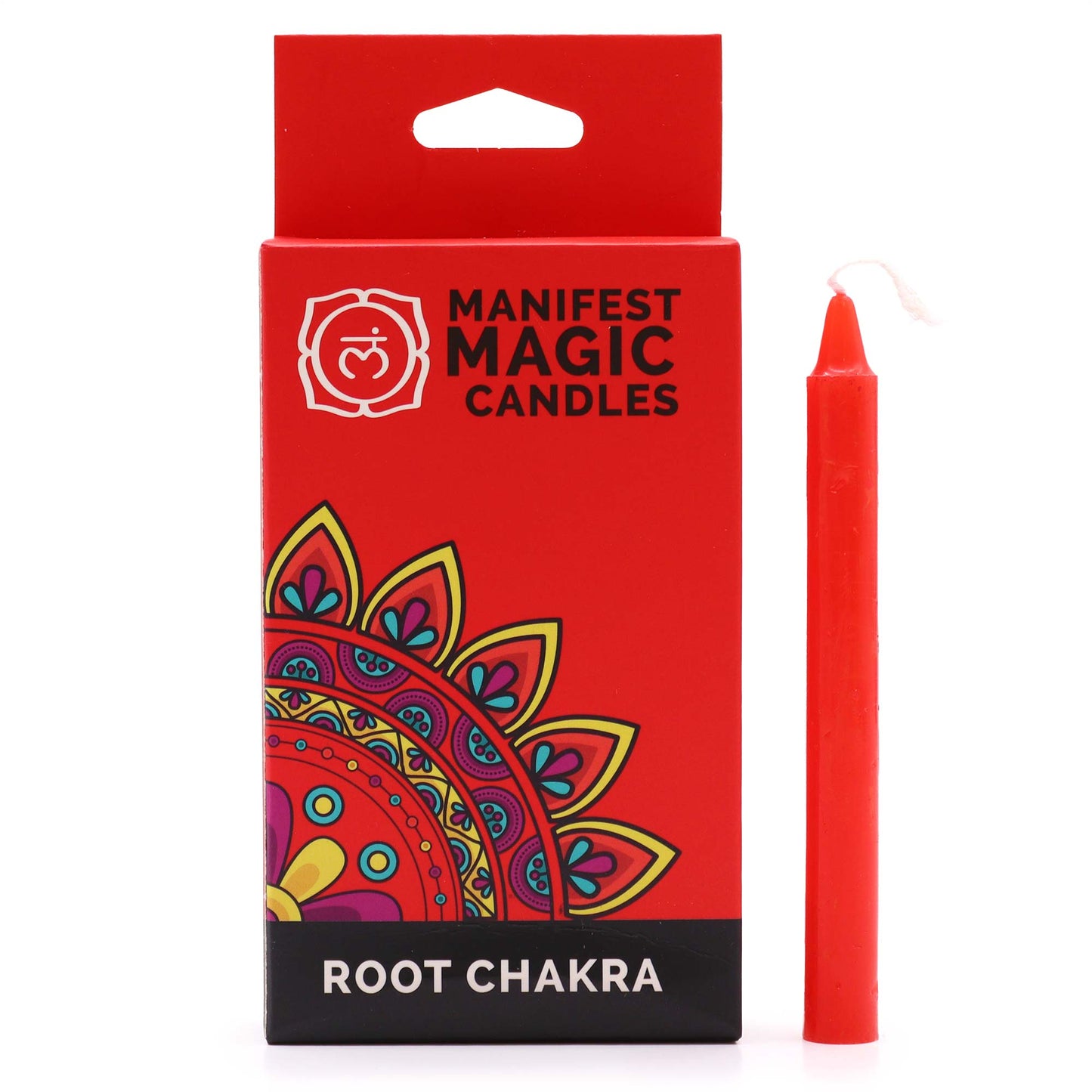Bougies Magiques Manifestes (pack de 12) - Rouge - Chakra Racine