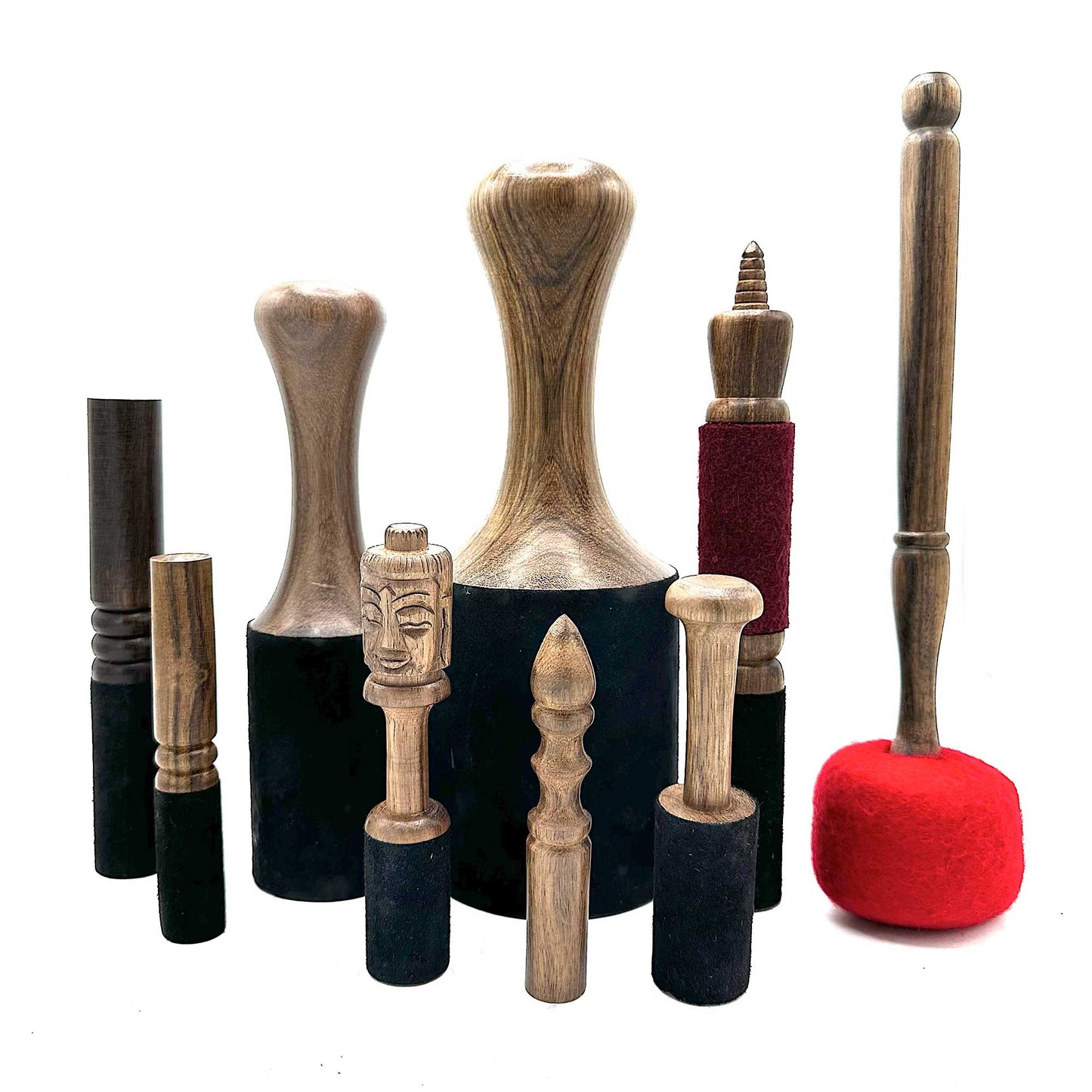 Bâton en Bois - 23cm - Stupa Népalais