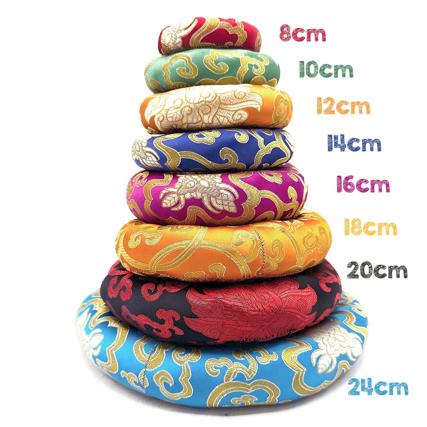 Coussin de Cerceau 12cm (pour bol chantant 14-16cm) Couleur aléatoire