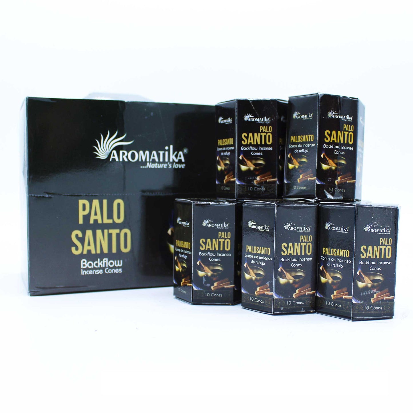 Paquet de 10 Cônes d'Encens Masala à Refoulement - Palo Santo