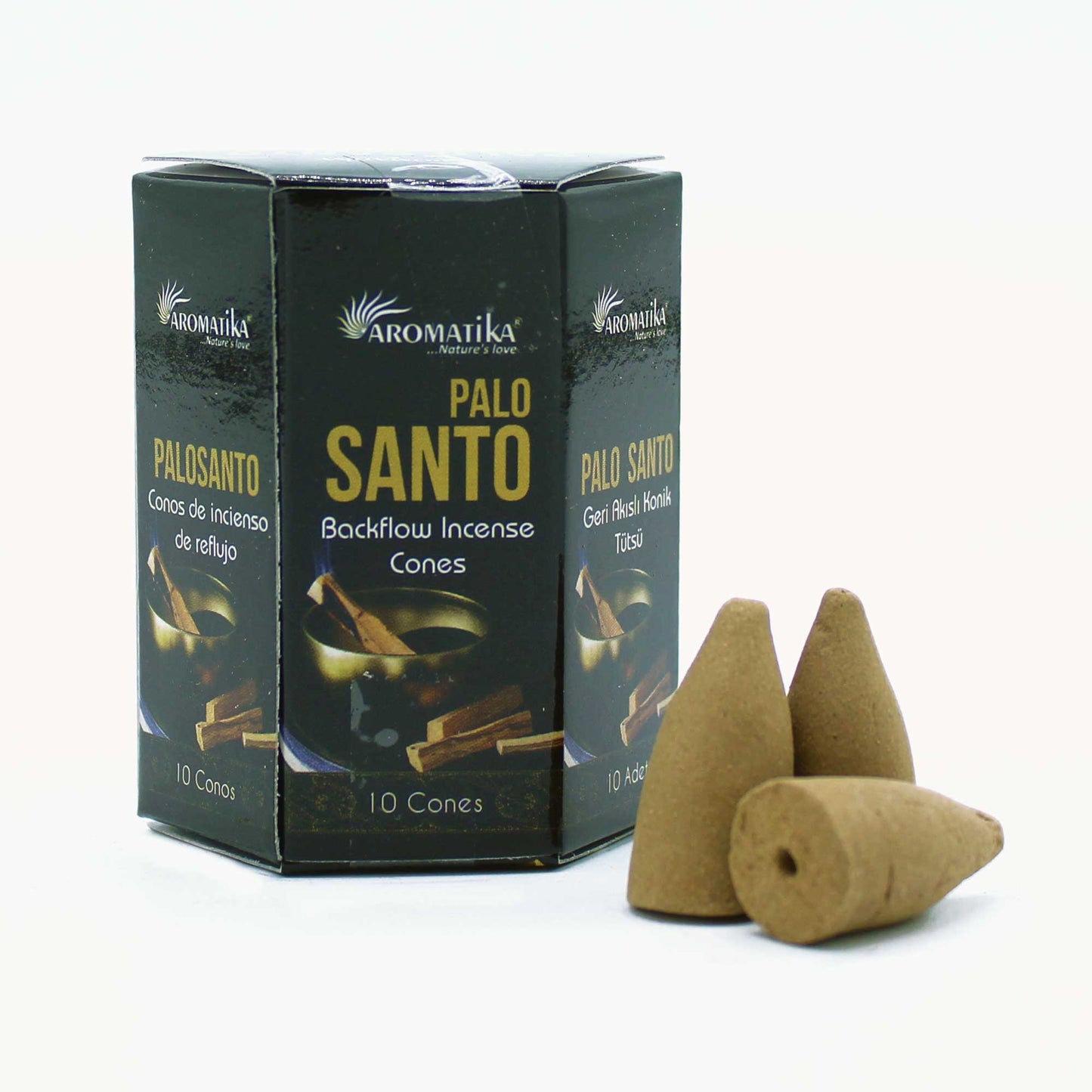 Paquet de 10 Cônes d'Encens Masala à Refoulement - Palo Santo