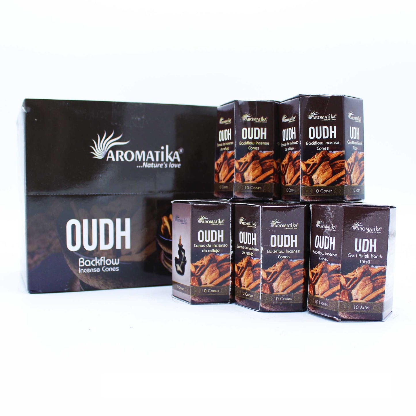 Paquet de 10 Cônes d'Encens Masala à Refoulement - Oudh