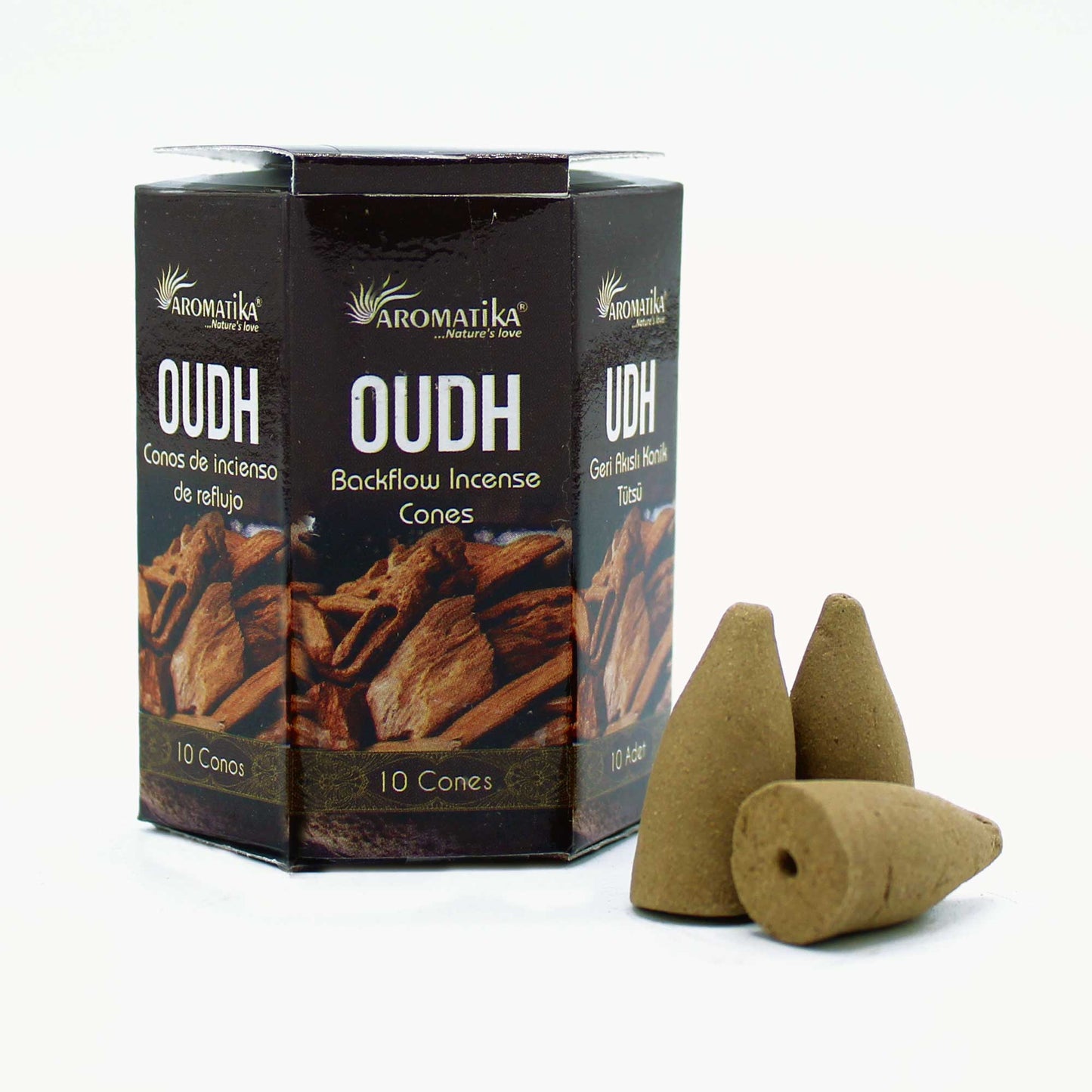 Paquet de 10 Cônes d'Encens Masala à Refoulement - Oudh