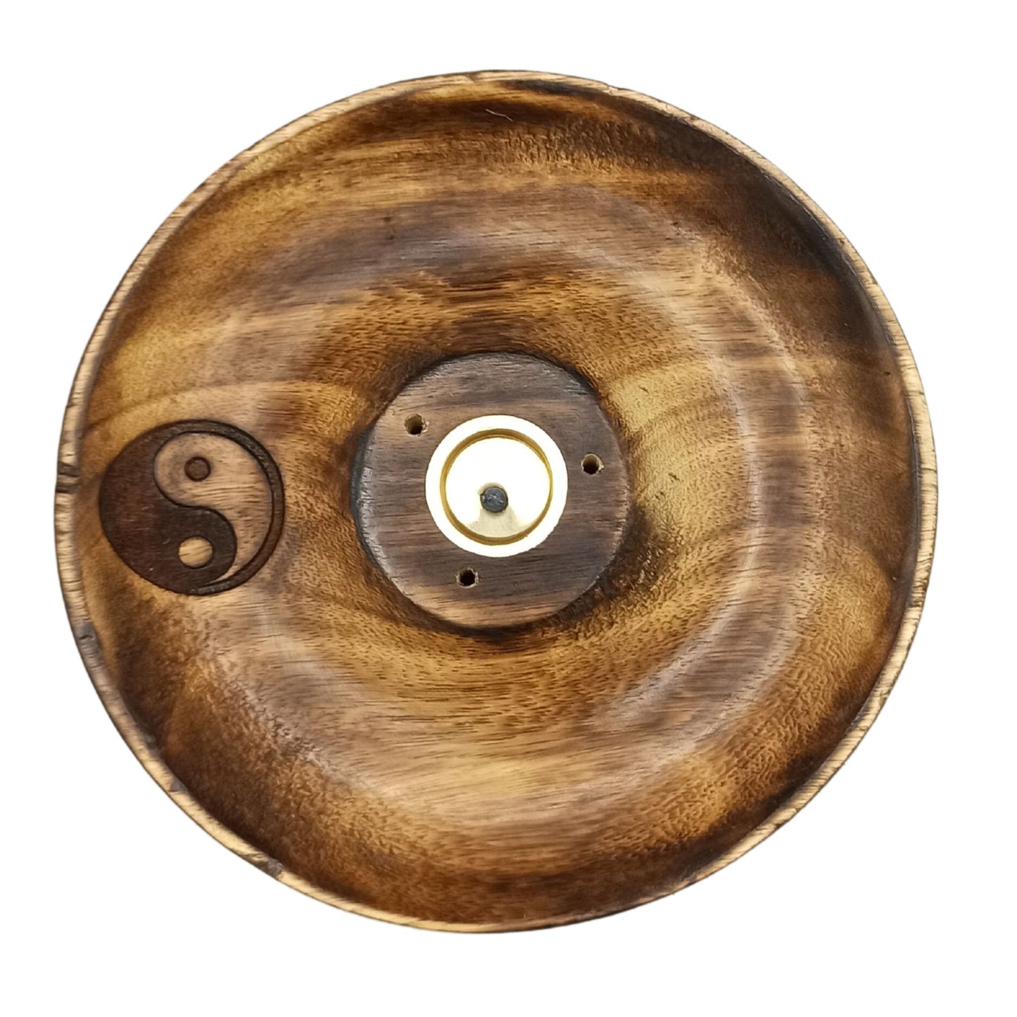 Brûleur Disque pour Bâtonnets & Cônes d'Encens - Ying & Yang