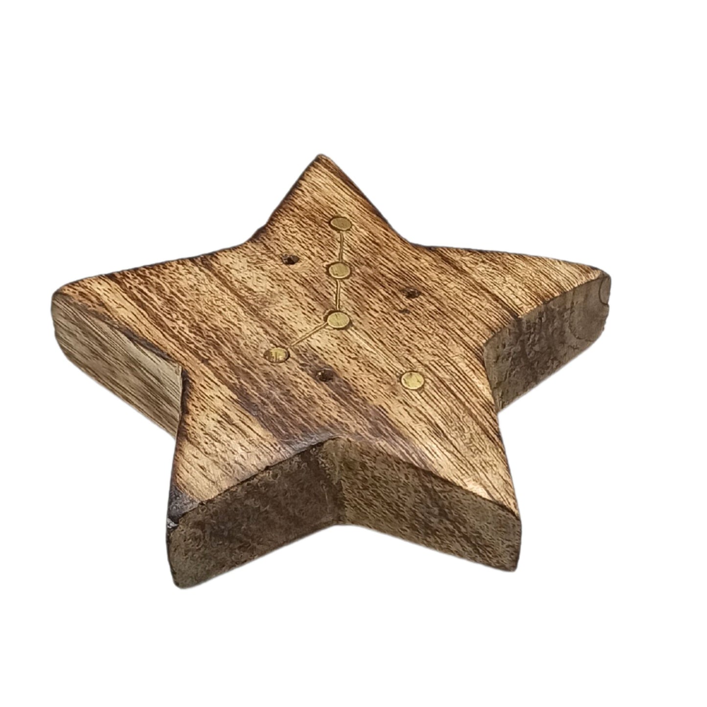 Set de Brûleurs d'Encens Gravés et en Laiton en Forme de Signe du Zodiaque - Star