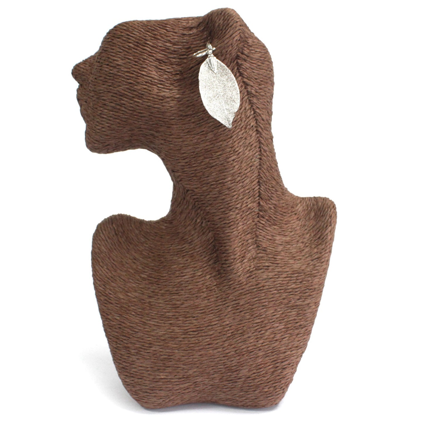 Boucles d'Oreilles - Feuilles Gouttes - Argenté