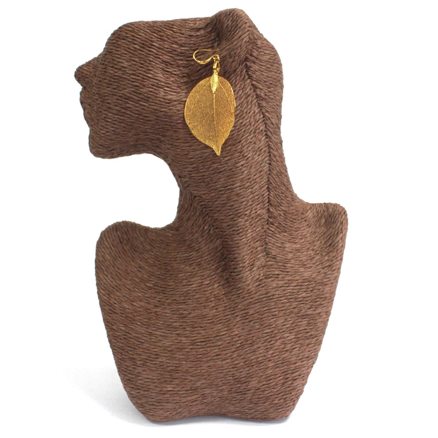 Boucles d'Oreilles - Feuilles Gouttes - Doré