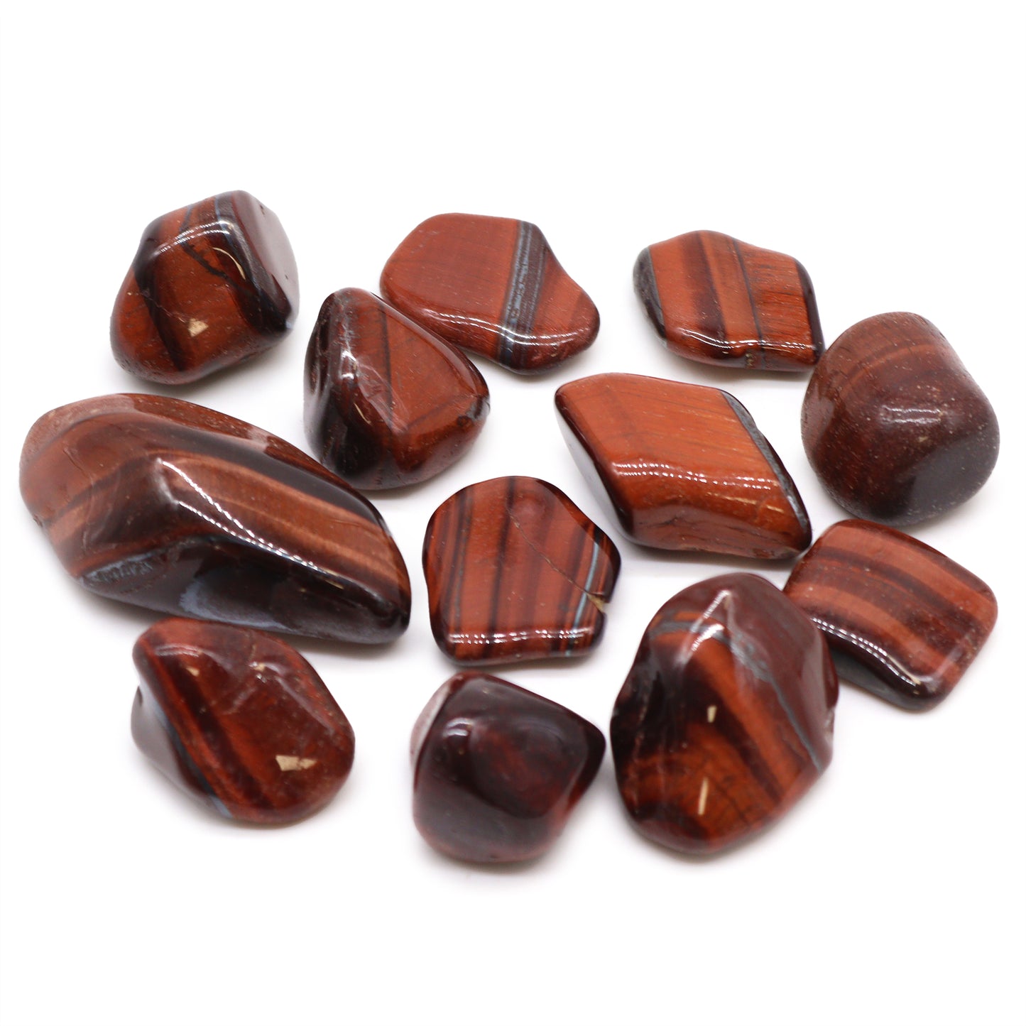 Pierres Précieuses Africaines Oeil de tigre - Rouge - Taille 7 - 26 mm (KG)