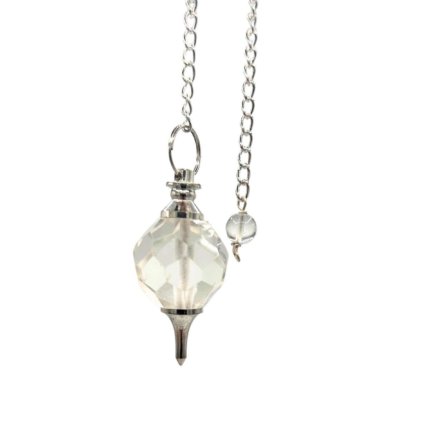 Pendule en Pierres Précieuses à Facettes - Quartz Rocheux