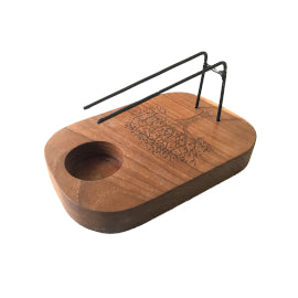 Brûleur Palo Santo - Bois de Teck - Design Motif de l'Arbre de Vie