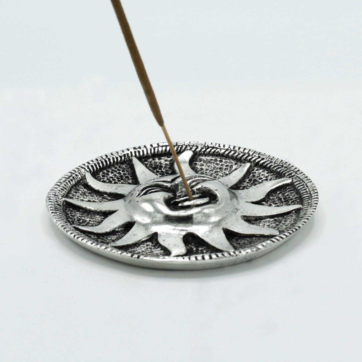 Porte-Encens Soleil en Aluminium Poli 9m