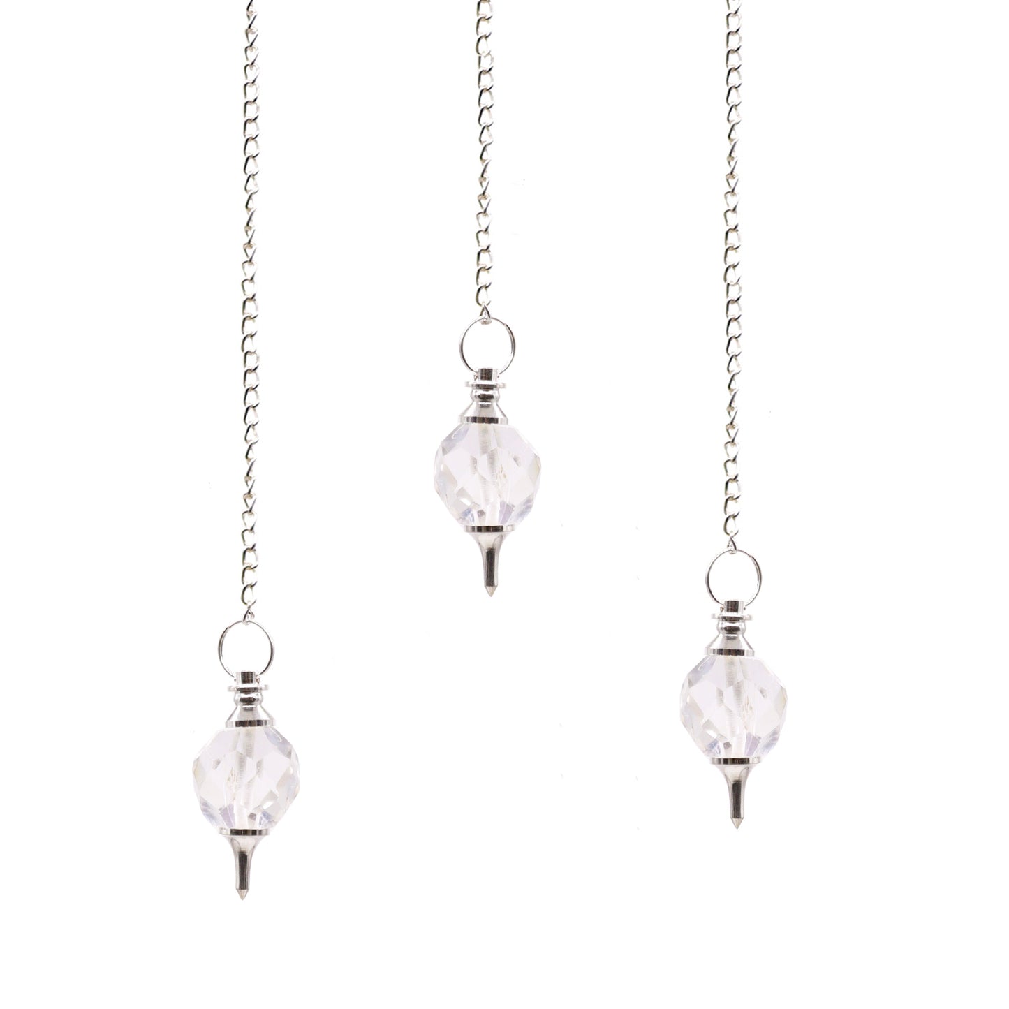 Pendule en Pierres Précieuses à Facettes - Quartz Rocheux