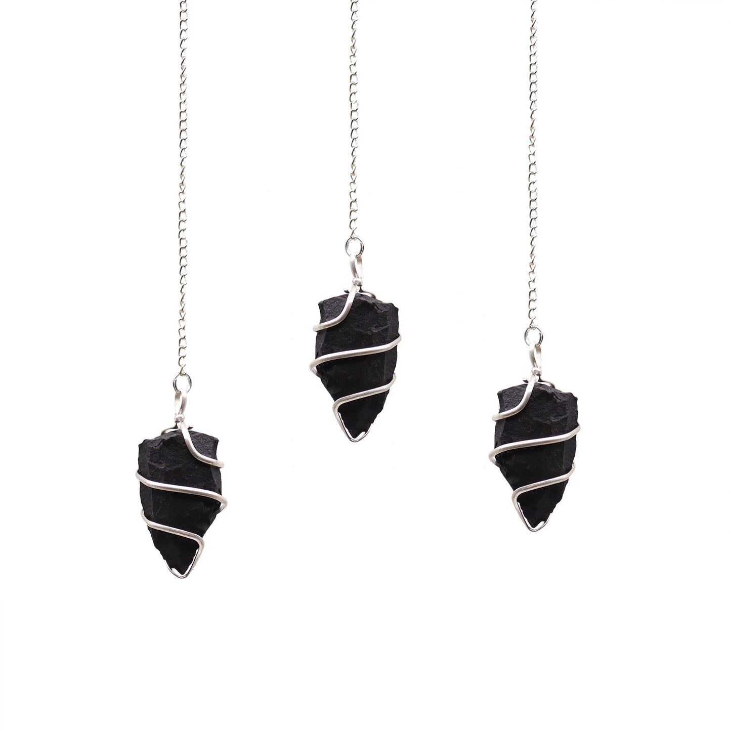 Pendule en Pierres Brutes - Agate Noire