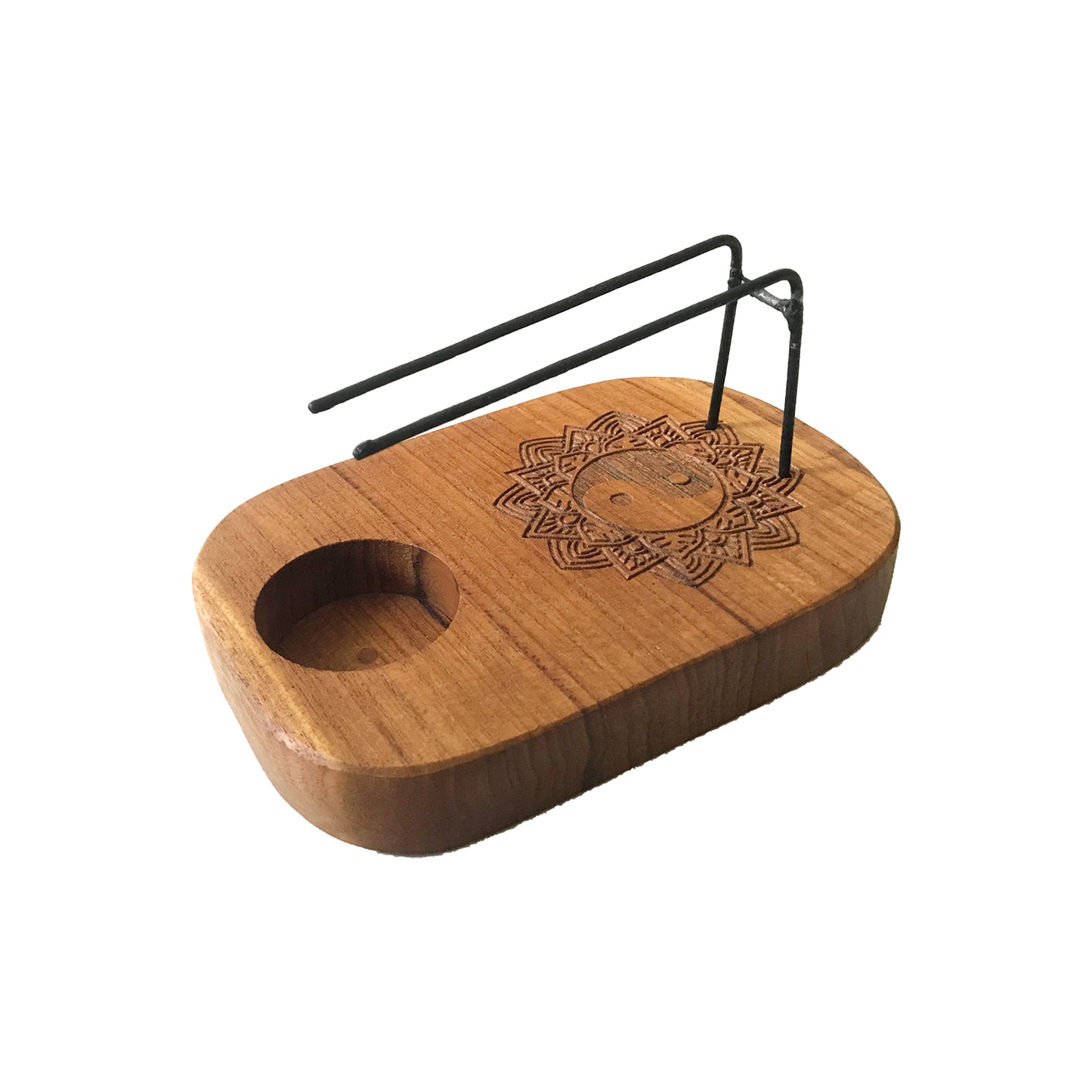 Brûleur Palo Santo - Bois de Teck - Design Yin & Yang