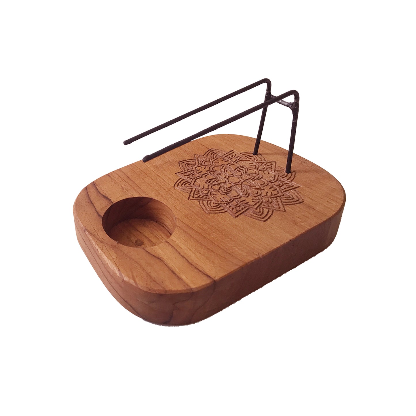 Brûleur Palo Santo - Bois de Teck - Design Mandala
