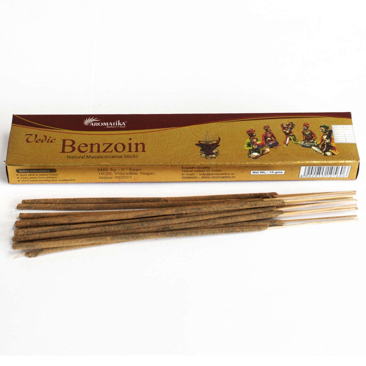 Bâtonnets d'Encens Védique- Benjoin