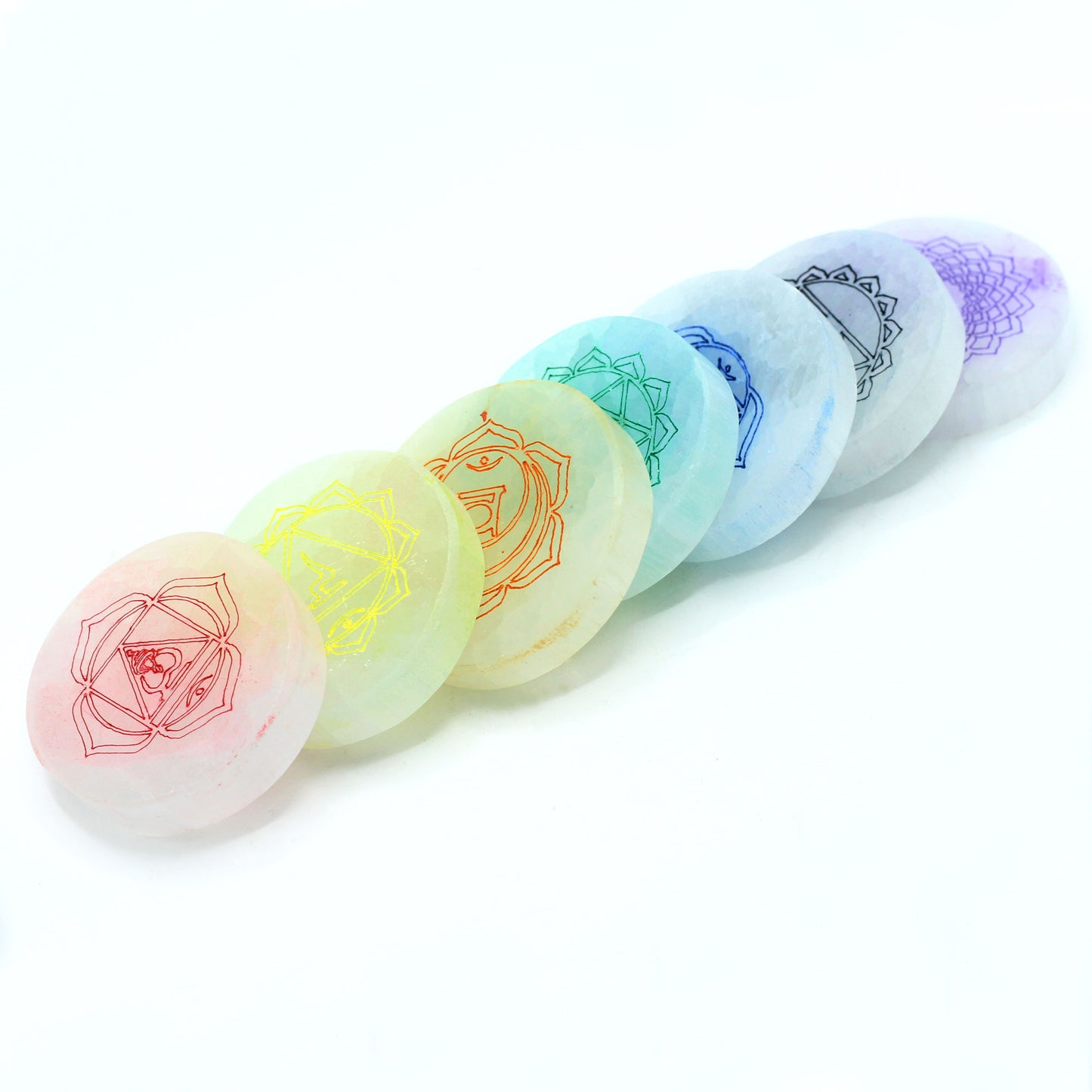 Lot de 7 Plaques de Charge Chakra