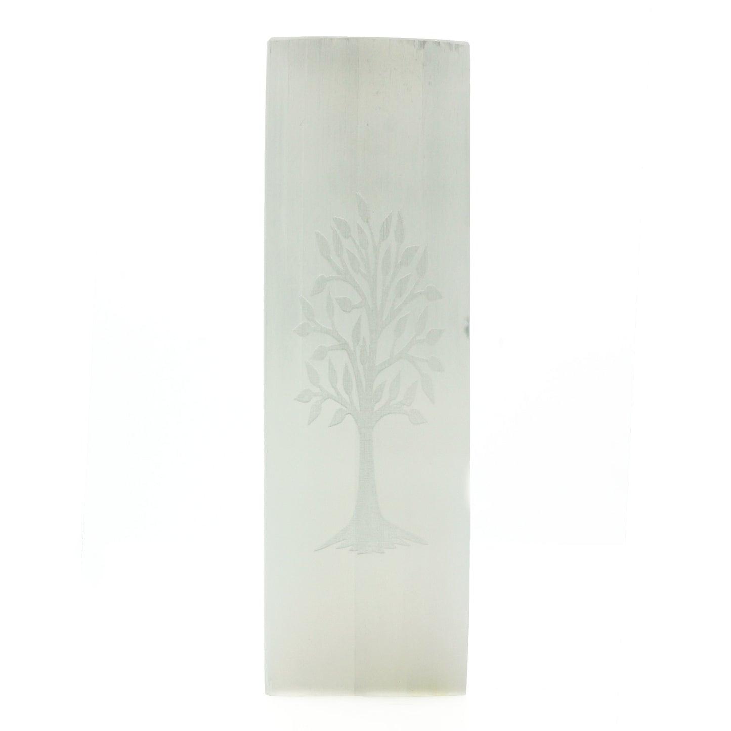 Lampe Bloc Sélénite 25cm - Arbre de Vie