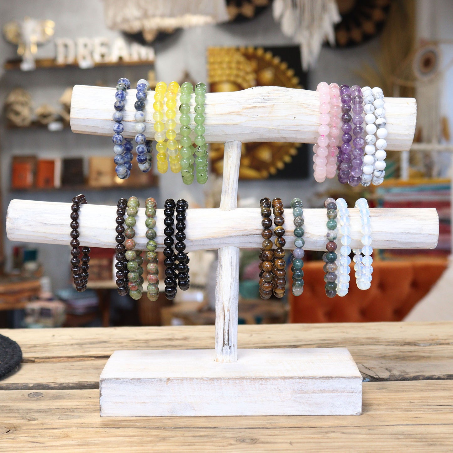 Bracelet de Puissance - Jaspe Blanc